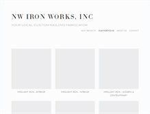 Tablet Screenshot of ironworksnw.com